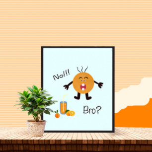 Poster Gritando laranja