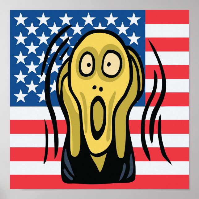 Poster Gritar americano (Frente)