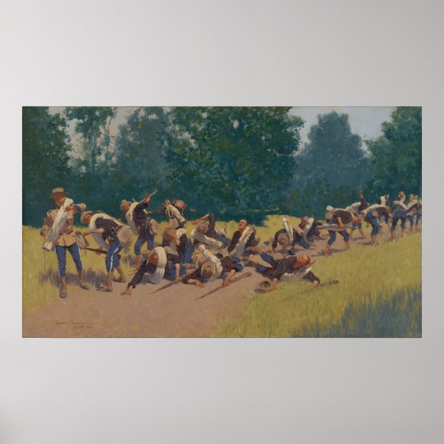 Poster Gritar de estilhaços em San Juan Hill (Frente)