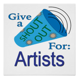 Pôster Gritar para Artistas