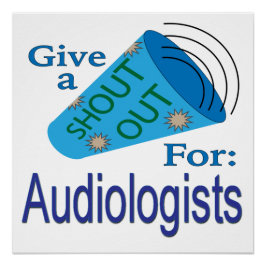 Pôster Gritar para audiólogos