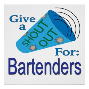 Pôster Gritar para Barman