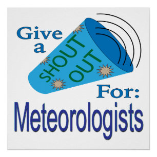 Pôster Gritar para Meteorologistas
