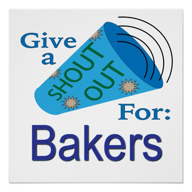 Pôster Gritar para padeiros (Frente)