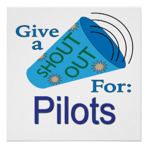 Pôster Gritar para Pilotos