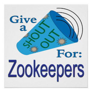Pôster Gritar para Zookeepers