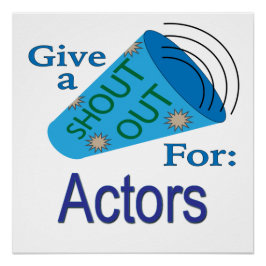 Pôster Gritar por Atores