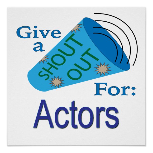 Pôster Gritar por Atores (Frente)