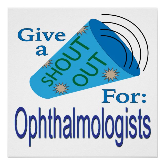 Pôster Gritar por Oftalmologistas (Frente)
