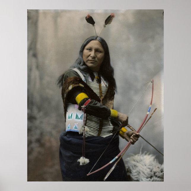 Pôster Grite Em Oglala Sioux, 1899 - Vintage (Frente)