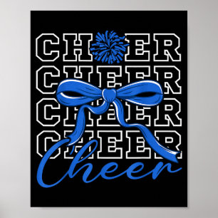 Poster Grito de Animação Grito Azul Coquette Laço Chefe d