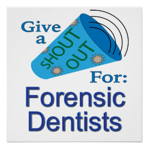 Pôster Grito de Apoio para Dentistas Forenses