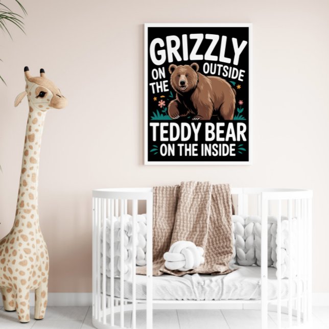 Poster Grizzly Fora, Dentro do Urso de Teddy (Criador carregado)