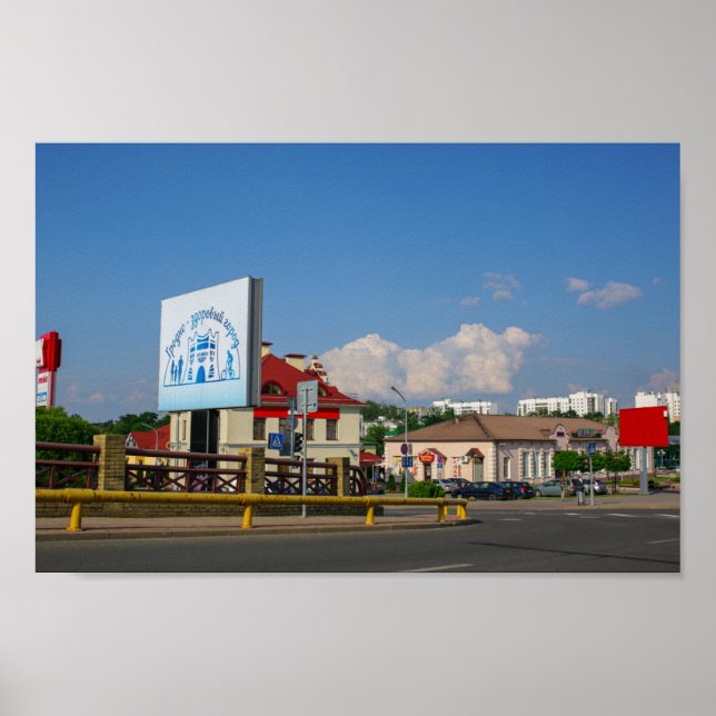 Poster Grodno Belarus Architecture City Street (Frente)