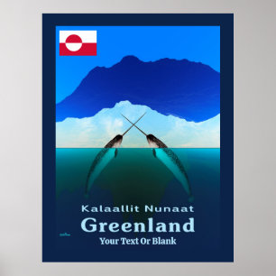 Poster Groenlândia - Narwhal