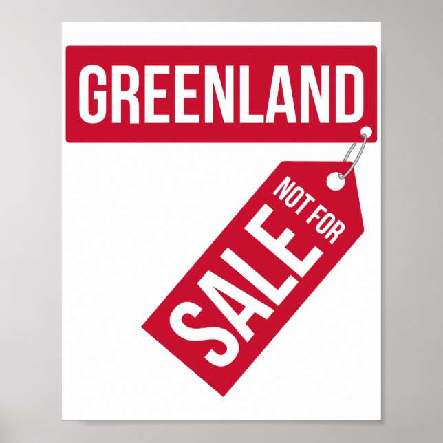POSTER GRØNLAND IKKE À VENDA (Frente)