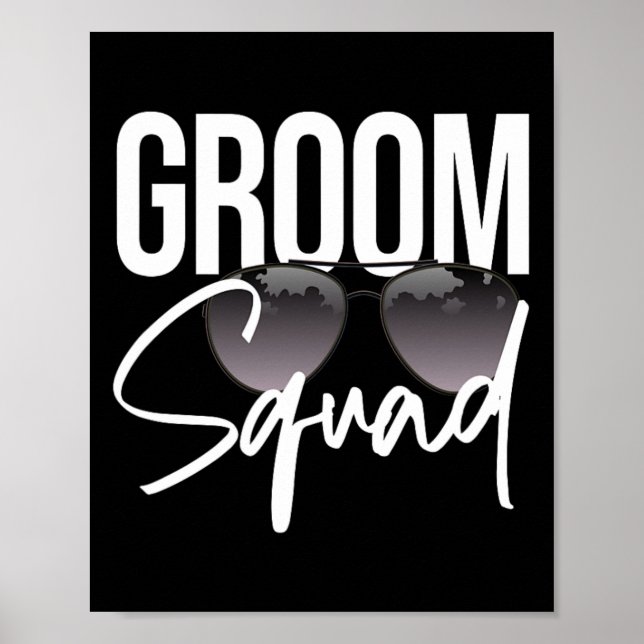 Poster Groom Squad Estigia Solteiro Correspondente (Frente)