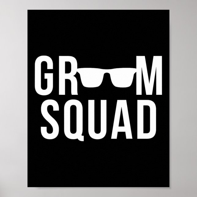 Poster Groom Squad Sungles, Partido de Bachelor de Casame (Frente)
