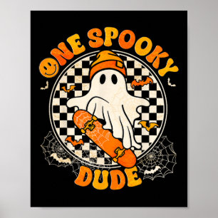 Poster Groovy Boo Skate Um Cara Sólido Para O Dia Das Bru
