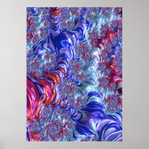 Pôster Groovy Fractal