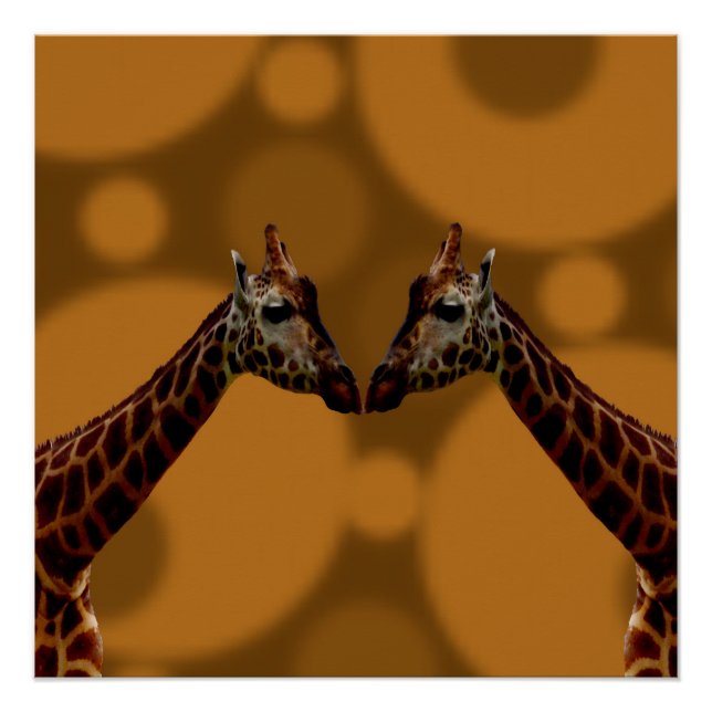Pôster Groovy Girafes A Go, (Frente)