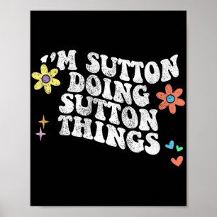 Poster Groovy Im Sutton Fazendo Coisas Engraçadas Mães
