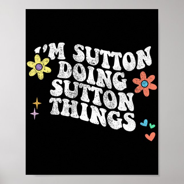 Poster Groovy Im Sutton Fazendo Coisas Engraçadas Mães (Frente)