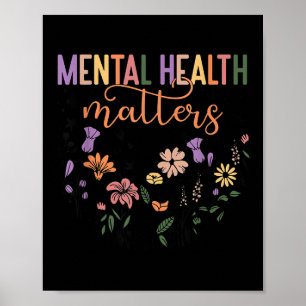 Poster Groovy Mental Health S Human Brain Illness Awarene