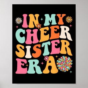 Poster Groovy na Minha Era de Irmã de Torcida Cheerleadin
