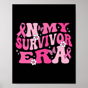 Poster Groovy Na Minha Era Sobrevivente, Friso Rosa De Fi