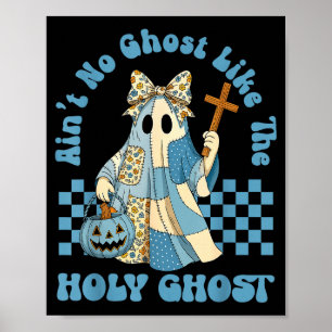 Poster Groovy Não Há Fantasma Como O Espírito Santo Crist