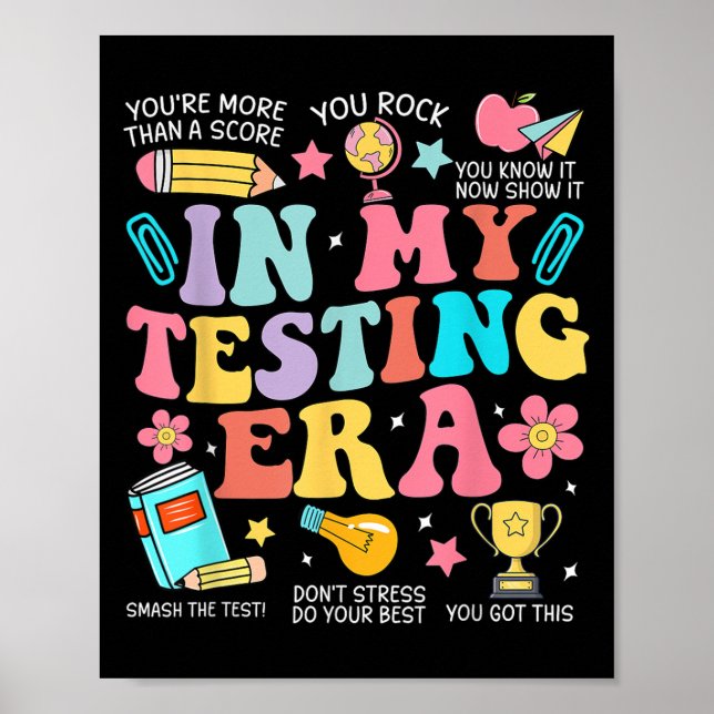 Poster Groovy No Teste De Professores Motivacionais Da Mi (Frente)