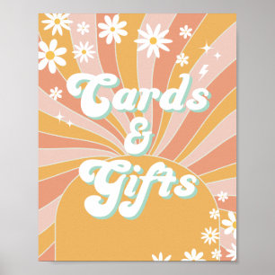 Poster Groovy One - Cartões De Aniversário Retroativos E