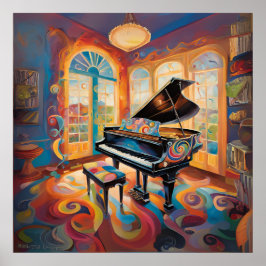 Poster Groovy Piano Vibes