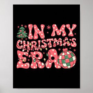 Poster Groovy Pink Na Minha Feliz De Natal E Bright W