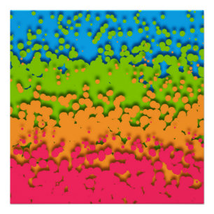 Pôster Groovy Retro Bubble Trippy Funky Panromtic Pride