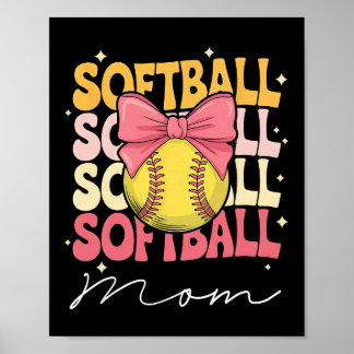 Poster Groovy Softll Mom Mother Coquette Bow Softll 