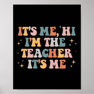 Poster Groovy sou eu, sou o professor, sou eu, professor