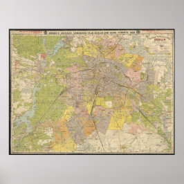 Poster Grosser Verkehrs-Plan Berlin 1908 – Historic Map  