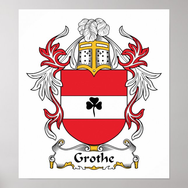 Poster Grothe Family Crest (Frente)