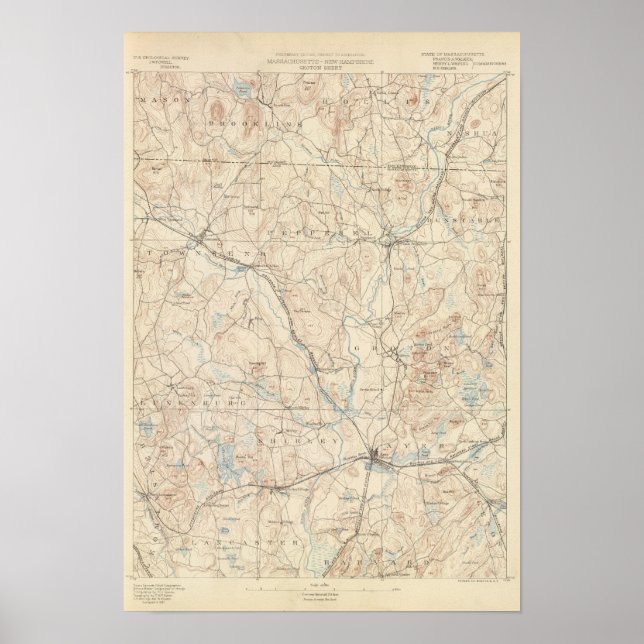 Poster Groton, Massachusetts (Frente)