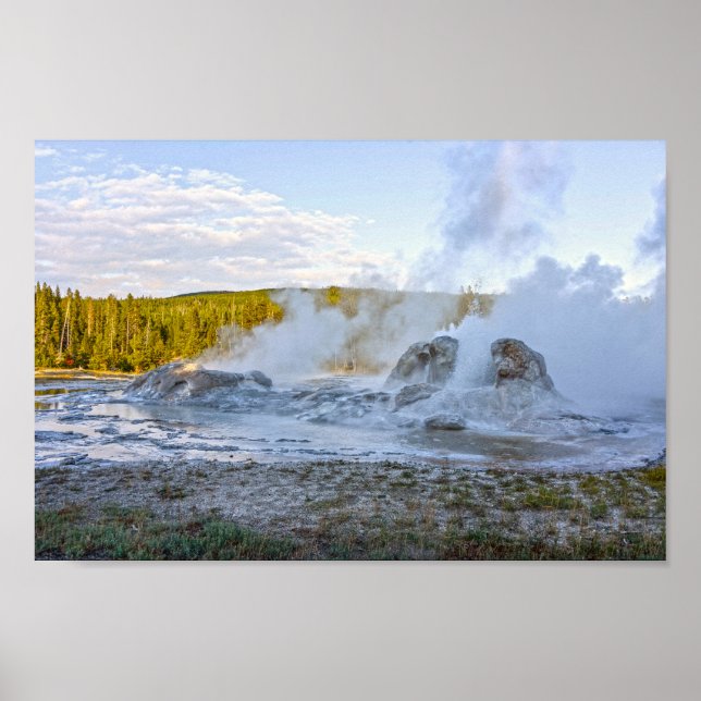 Poster Grotto Geyser, Parque Nacional Yellowstone (Frente)
