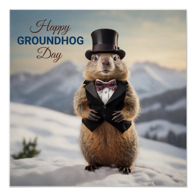 Pôster Groundhog (Frente)
