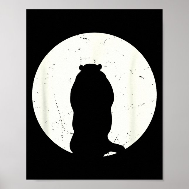 Poster Groundhog Day Full Moon Groundhog  (Frente)