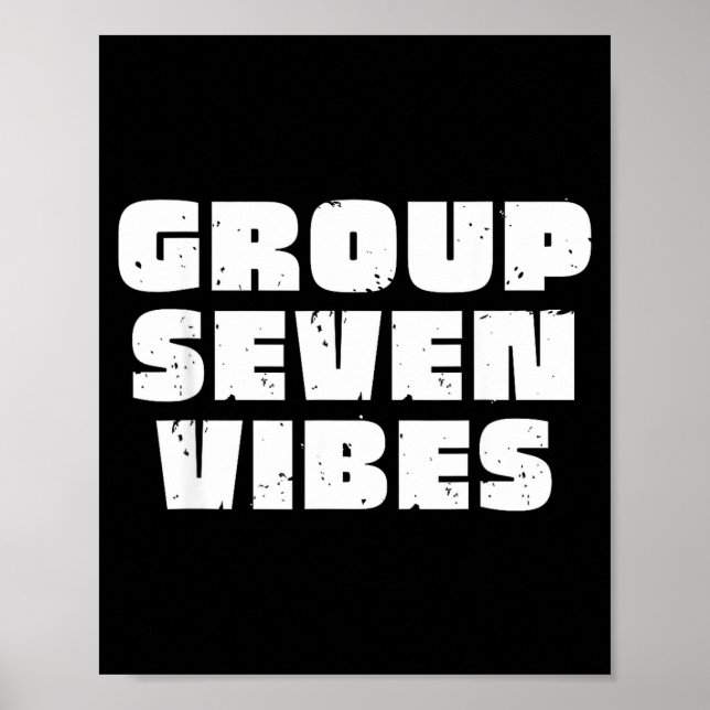Poster Group 7 Seven Vibes Elite Members  (Frente)