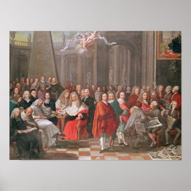 Poster Group of Distinguished Gentlemen Born  Abbeville (Frente)