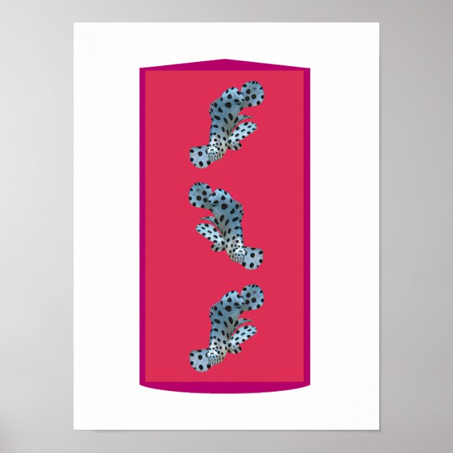 Poster Grouper em Movimento - Fundo com Tom Magenta |  (Frente)