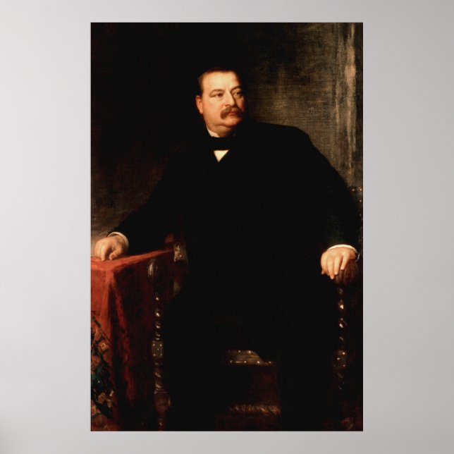 Poster GROVER CLEVELAND Retrato de Eastman Johnson Impres (Frente)