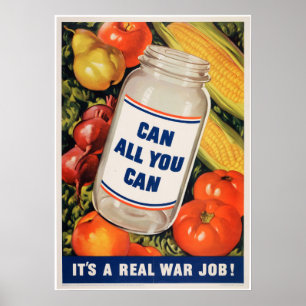 Poster Grow and can your own produce