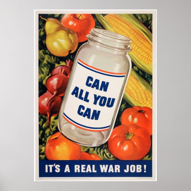 Poster Grow and can your own produce (Frente)